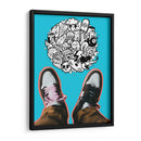 Doodle Shoes - Ash | Cuadro decorativo de Canvas Lab