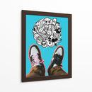 Doodle Shoes - Ash | Cuadro decorativo de Canvas Lab