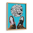 Doodle Shoes - Ash | Cuadro decorativo de Canvas Lab