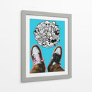 Doodle Shoes - Ash | Cuadro decorativo de Canvas Lab