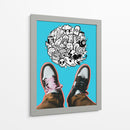 Doodle Shoes - Ash | Cuadro decorativo de Canvas Lab