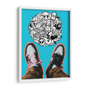 Doodle Shoes - Ash | Cuadro decorativo de Canvas Lab