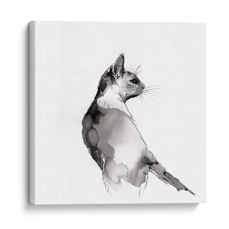 Dibujo de gato - Cecilia Flores | Cuadro decorativo de Canvas Lab