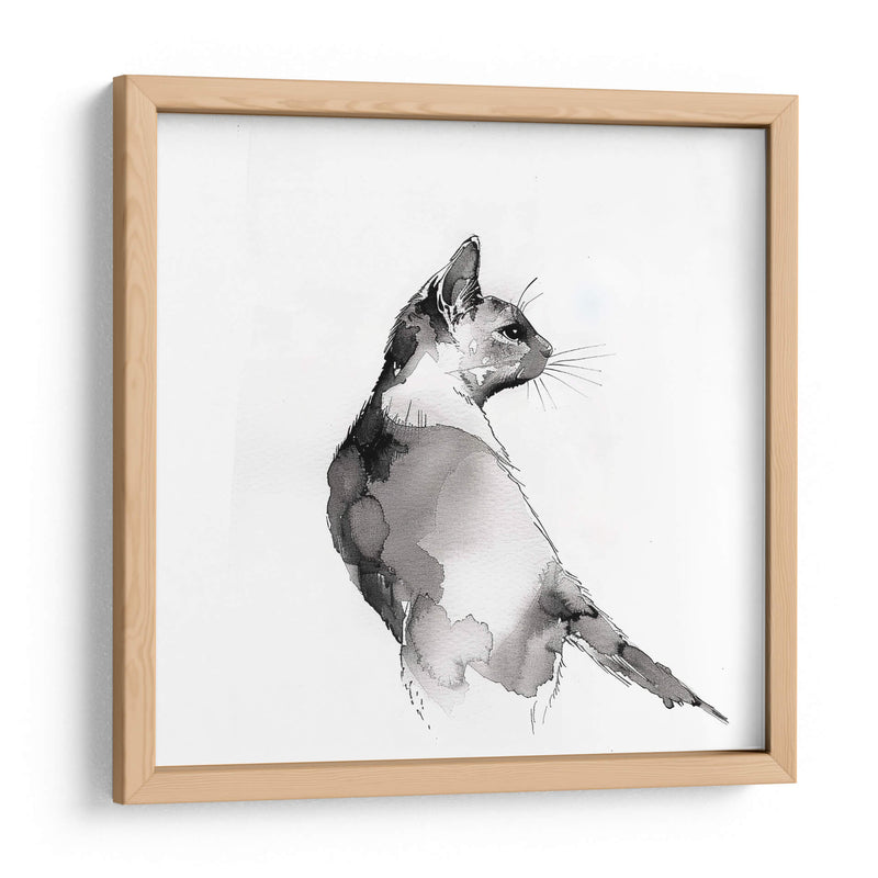 Dibujo de gato - Cecilia Flores | Cuadro decorativo de Canvas Lab