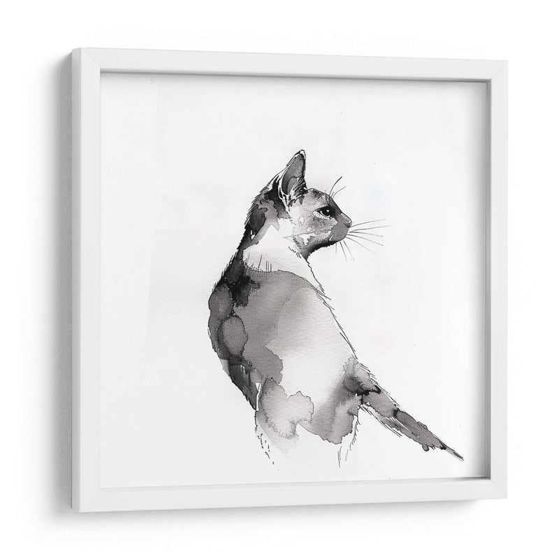 Dibujo de gato - Cecilia Flores | Cuadro decorativo de Canvas Lab