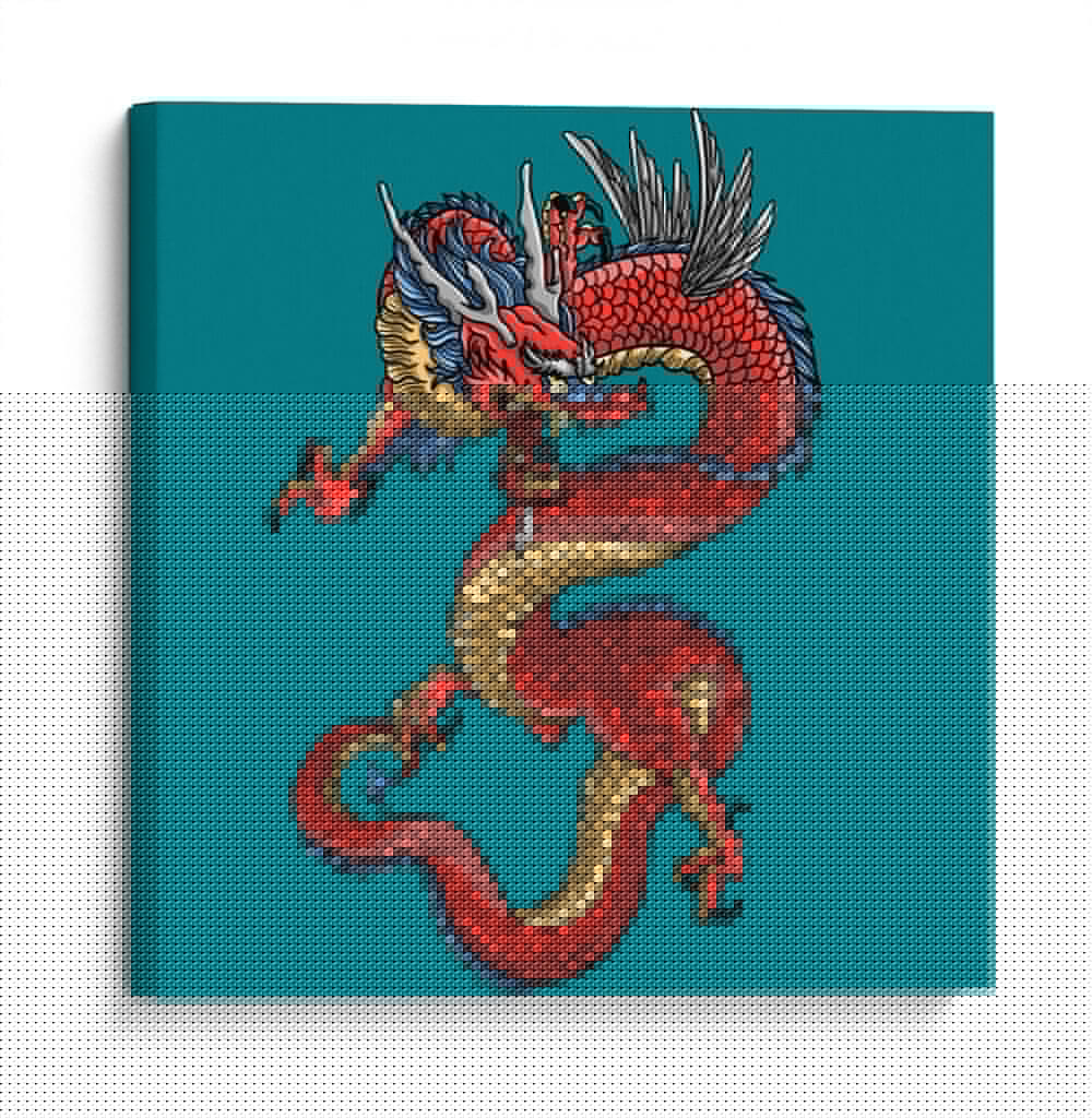 Dragón - Ash | Cuadro decorativo de Canvas Lab