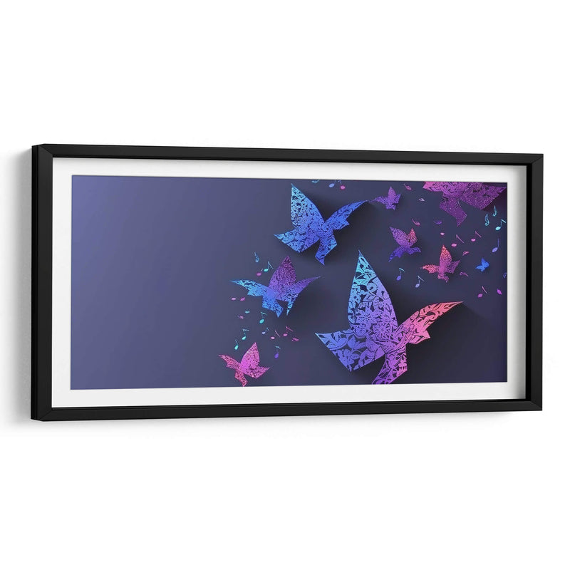 Mariposas con música - Cecilia Flores | Cuadro decorativo de Canvas Lab