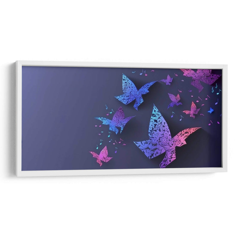 Mariposas con música - Cecilia Flores | Cuadro decorativo de Canvas Lab