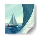 Velero azul - Cecilia Flores | Cuadro decorativo de Canvas Lab