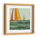 Velero naranja - Cecilia Flores | Cuadro decorativo de Canvas Lab