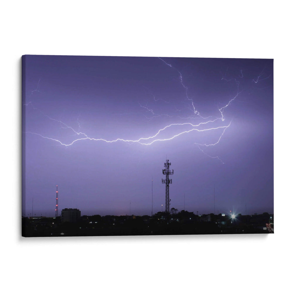 Rayos en la noche - FotoCompagny | Cuadro decorativo de Canvas Lab