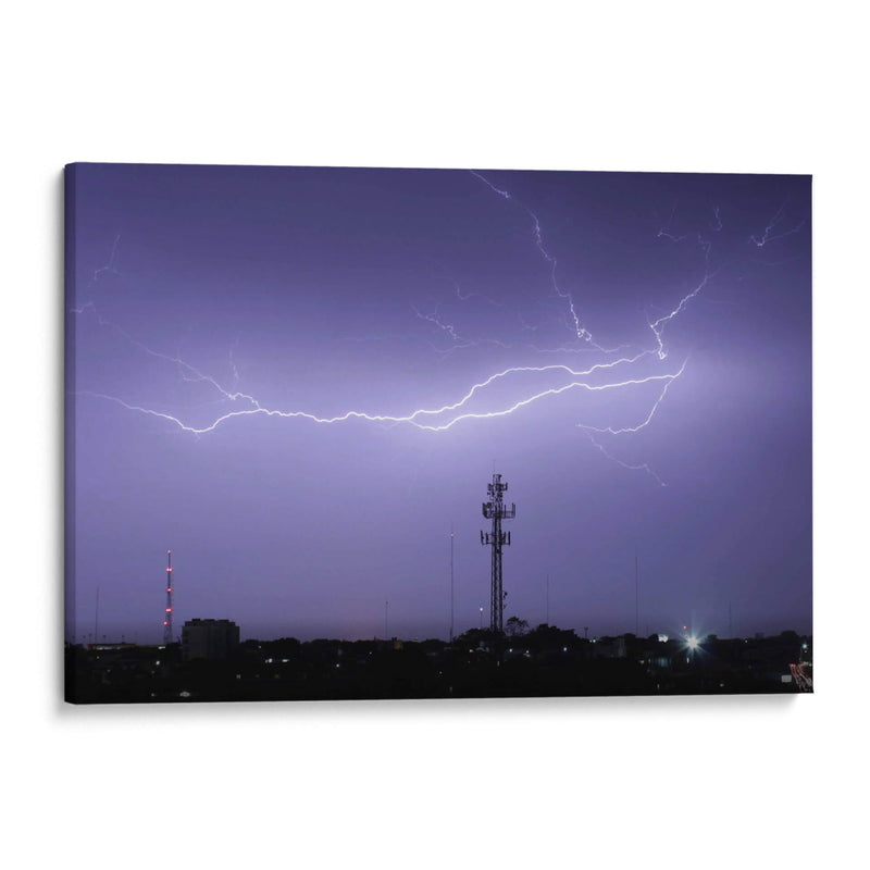 Rayos en la noche - FotoCompagny | Cuadro decorativo de Canvas Lab