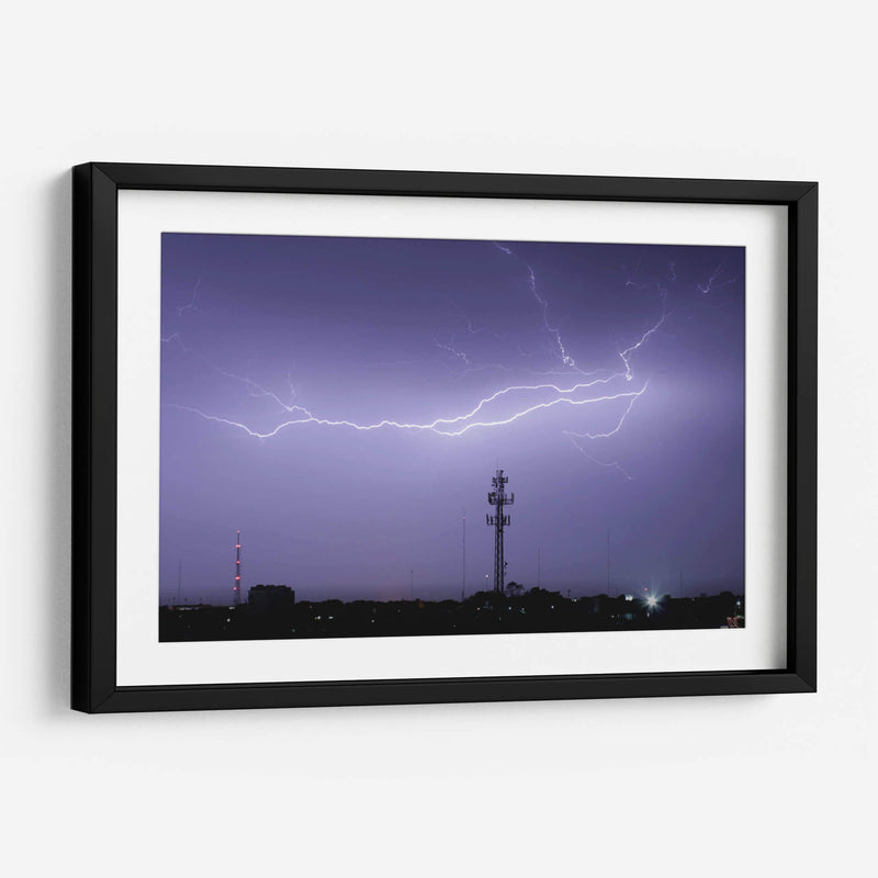 Rayos en la noche - FotoCompagny | Cuadro decorativo de Canvas Lab