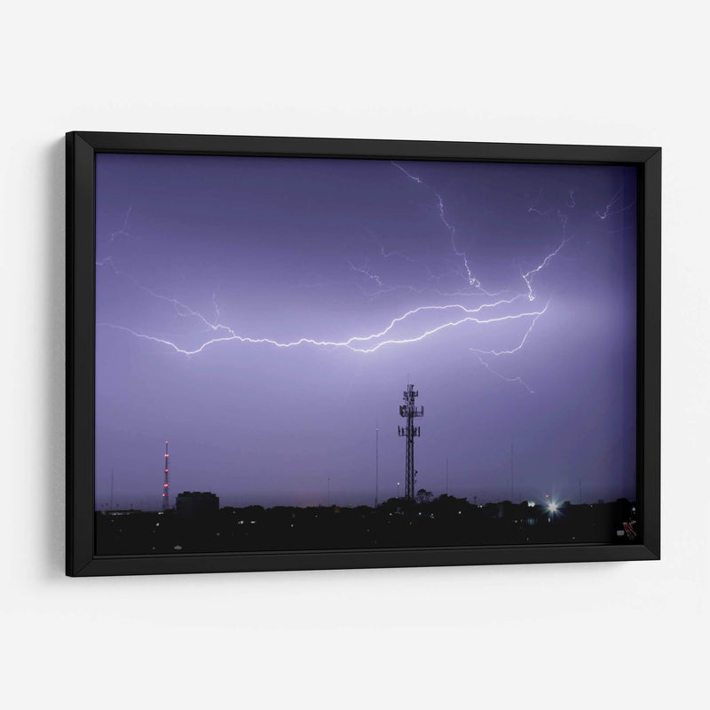 Rayos en la noche - FotoCompagny | Cuadro decorativo de Canvas Lab