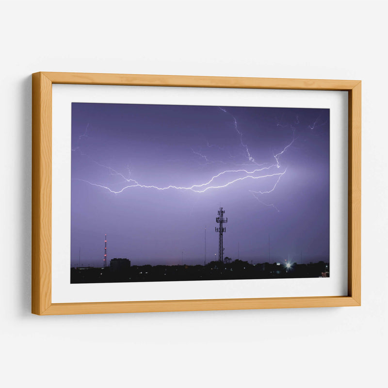 Rayos en la noche - FotoCompagny | Cuadro decorativo de Canvas Lab