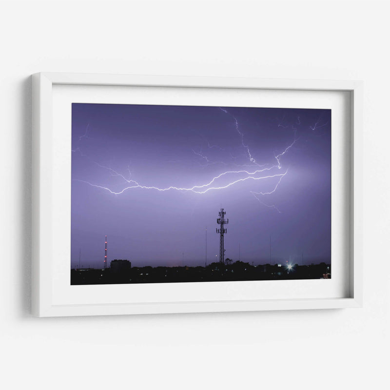 Rayos en la noche - FotoCompagny | Cuadro decorativo de Canvas Lab