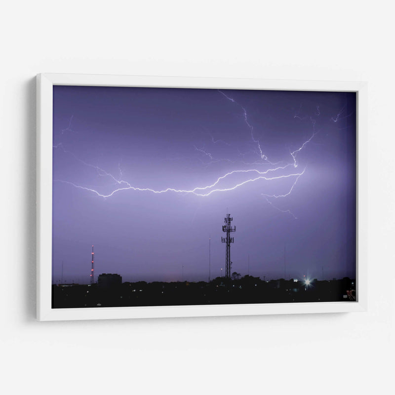 Rayos en la noche - FotoCompagny | Cuadro decorativo de Canvas Lab