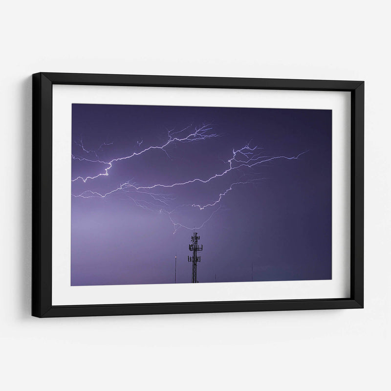 Rayos en la noche 2 - FotoCompagny | Cuadro decorativo de Canvas Lab