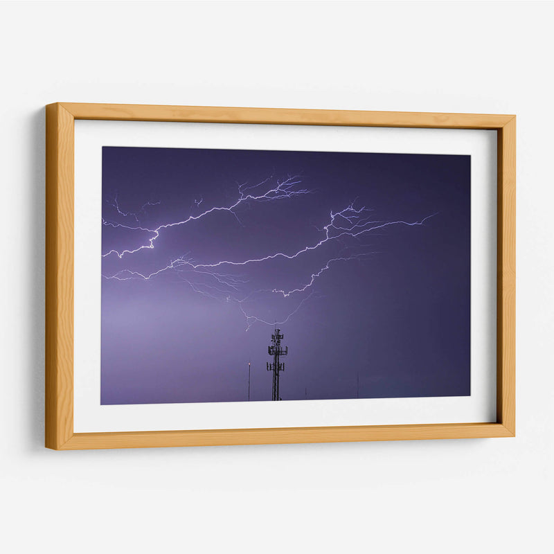 Rayos en la noche 2 - FotoCompagny | Cuadro decorativo de Canvas Lab