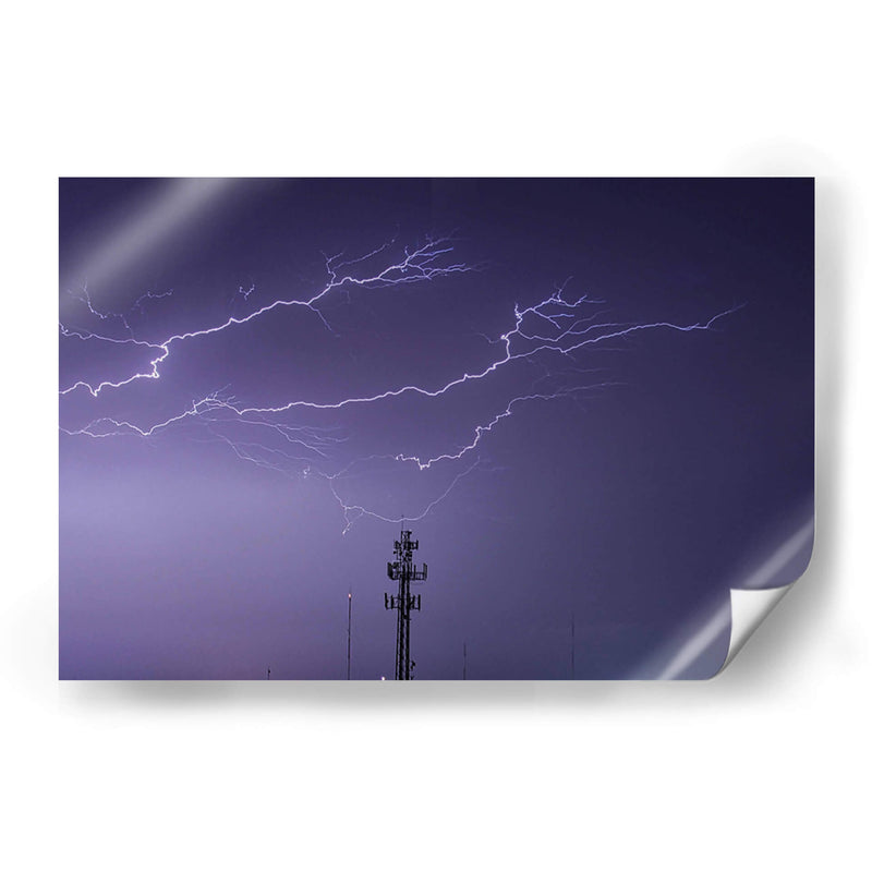 Rayos en la noche 2 - FotoCompagny | Cuadro decorativo de Canvas Lab