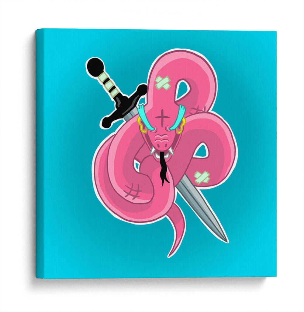 Sword Snake - Ash | Cuadro decorativo de Canvas Lab