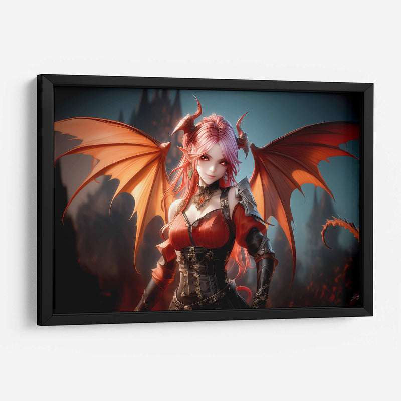 Demonic - Naranja - DeLaVegaGaming | Cuadro decorativo de Canvas Lab