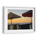 Palapas en Puesta del Sol - Corrococho | Cuadro decorativo de Canvas Lab