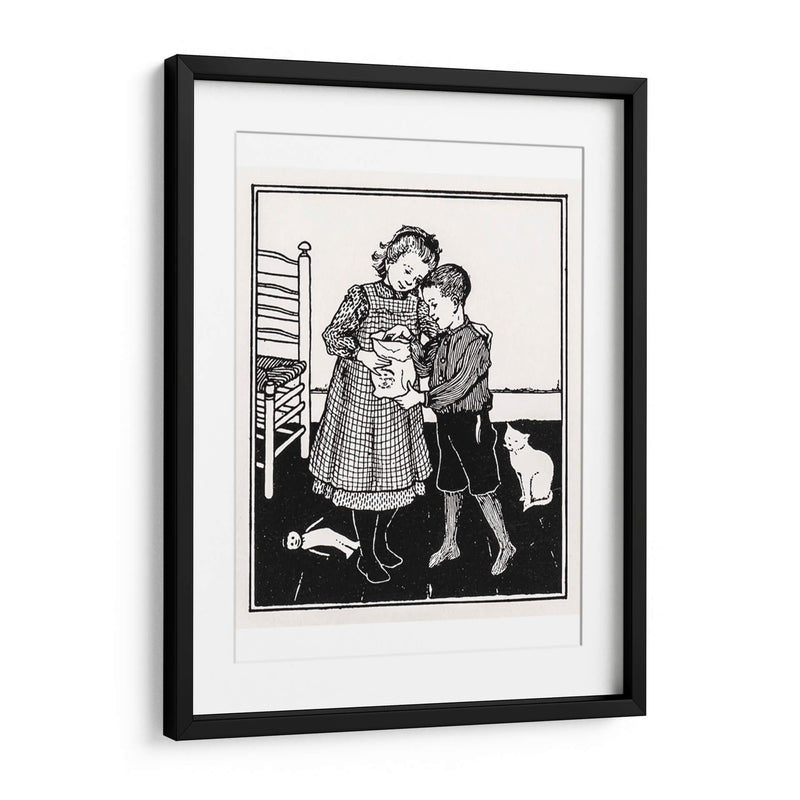 Un niño y una niña - Julie de Graag | Cuadro decorativo de Canvas Lab