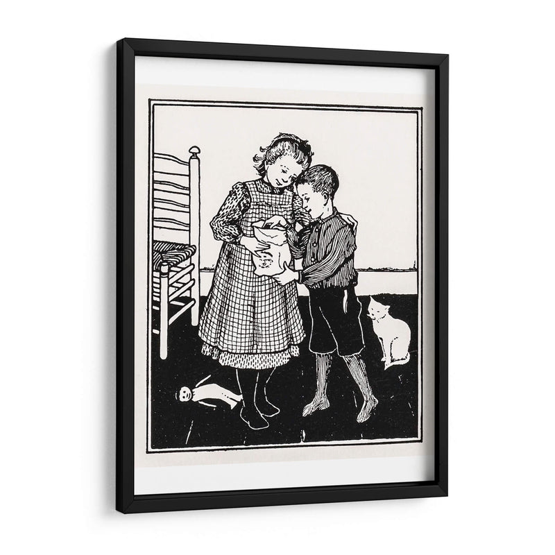 Un niño y una niña - Julie de Graag | Cuadro decorativo de Canvas Lab