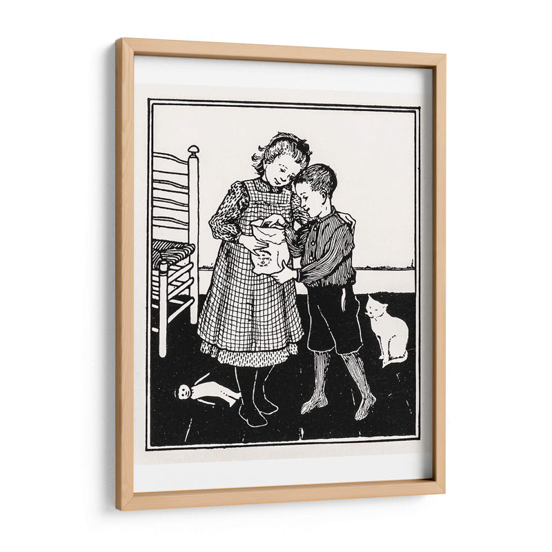 Un niño y una niña - Julie de Graag | Cuadro decorativo de Canvas Lab