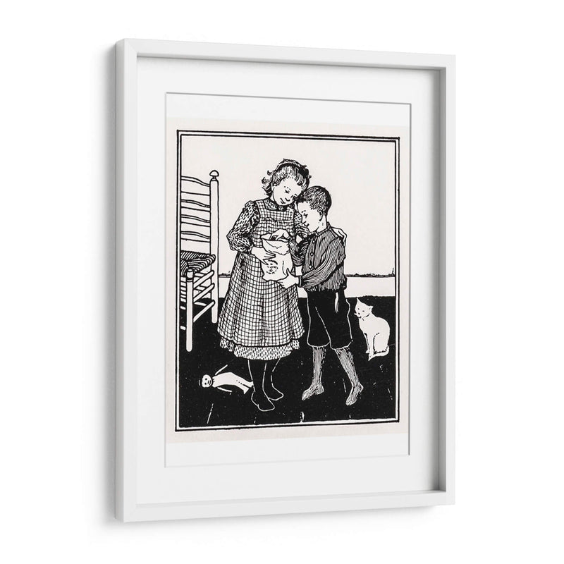 Un niño y una niña - Julie de Graag | Cuadro decorativo de Canvas Lab