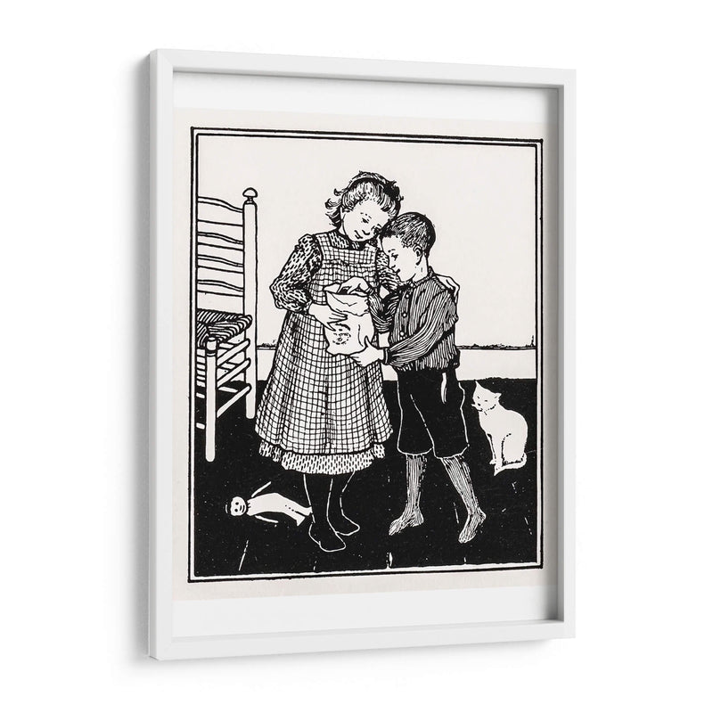 Un niño y una niña - Julie de Graag | Cuadro decorativo de Canvas Lab