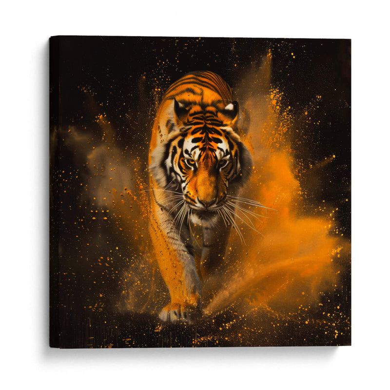 Tigre dorado  - Paltik Arte Digital | Cuadro decorativo de Canvas Lab