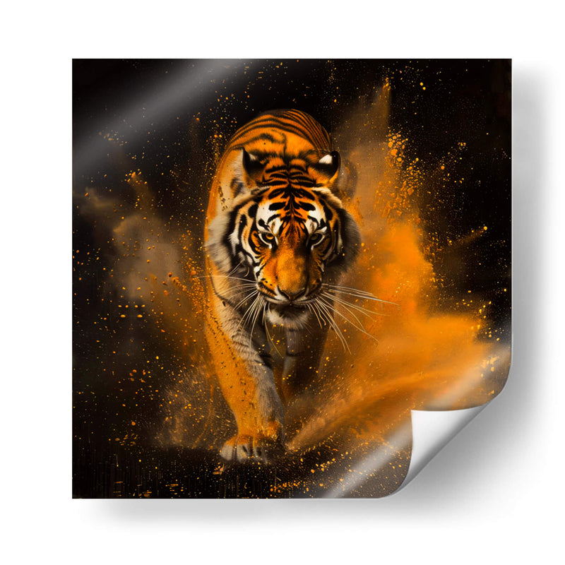 Tigre dorado  - Paltik Arte Digital | Cuadro decorativo de Canvas Lab