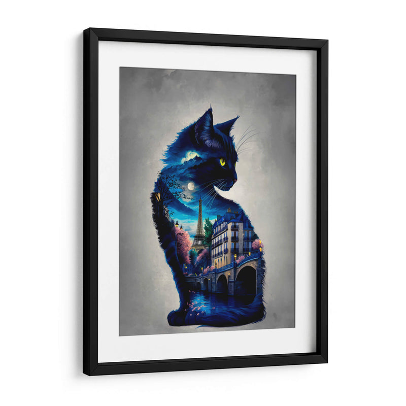 Gato en París - Paltik Arte Digital | Cuadro decorativo de Canvas Lab