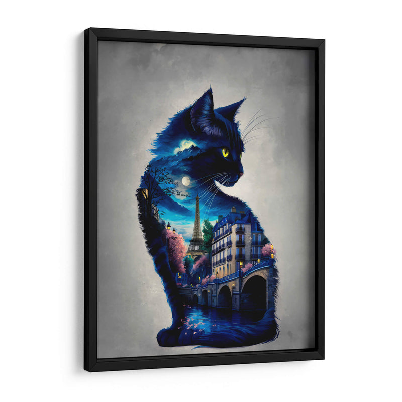 Gato en París - Paltik Arte Digital | Cuadro decorativo de Canvas Lab