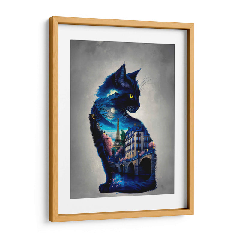 Gato en París - Paltik Arte Digital | Cuadro decorativo de Canvas Lab