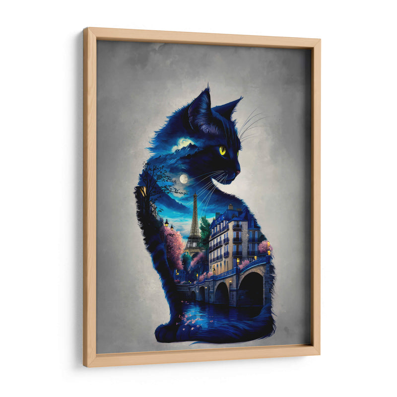 Gato en París - Paltik Arte Digital | Cuadro decorativo de Canvas Lab