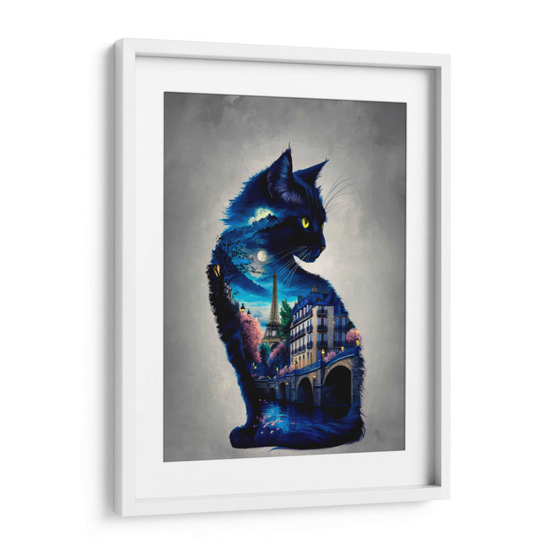 Gato en París - Paltik Arte Digital | Cuadro decorativo de Canvas Lab