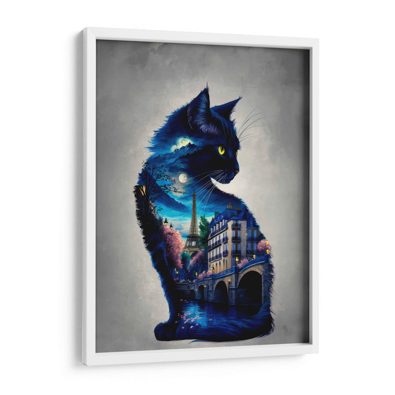 Gato en París - Paltik Arte Digital | Cuadro decorativo de Canvas Lab