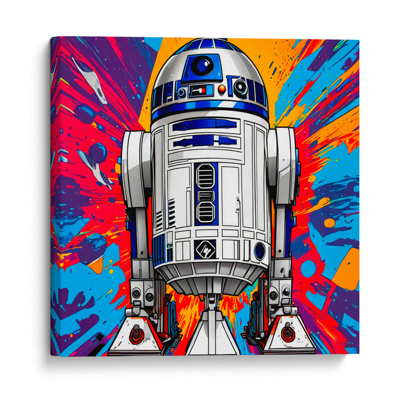 R2D2 lleno de color - Paltik Arte Digital | Cuadro decorativo de Canvas Lab