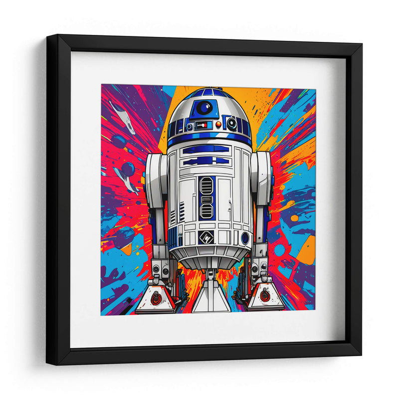 R2D2 lleno de color - Paltik Arte Digital | Cuadro decorativo de Canvas Lab