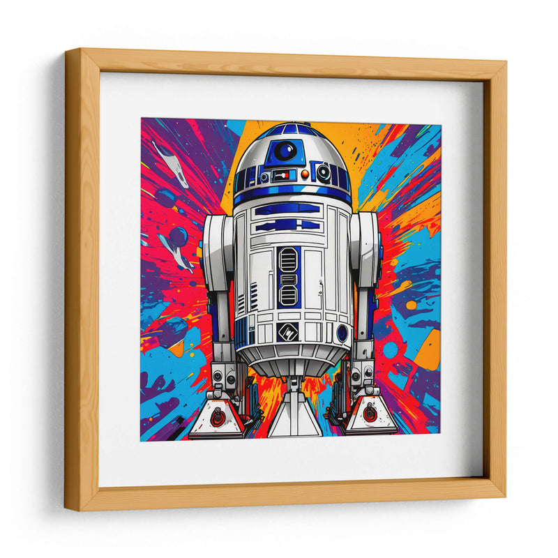 R2D2 lleno de color - Paltik Arte Digital | Cuadro decorativo de Canvas Lab