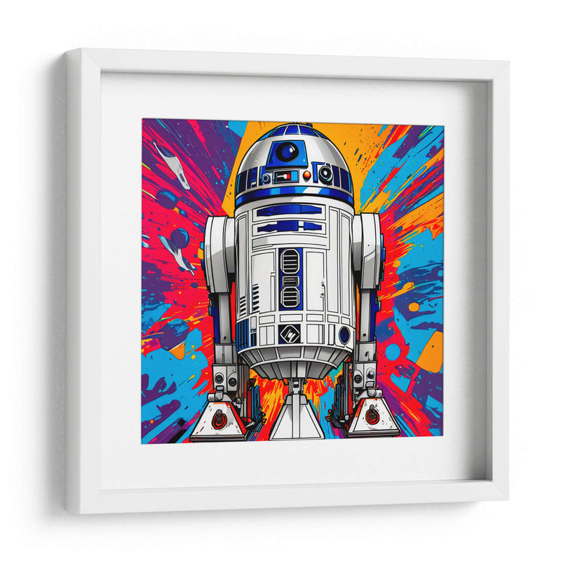 R2D2 lleno de color - Paltik Arte Digital | Cuadro decorativo de Canvas Lab