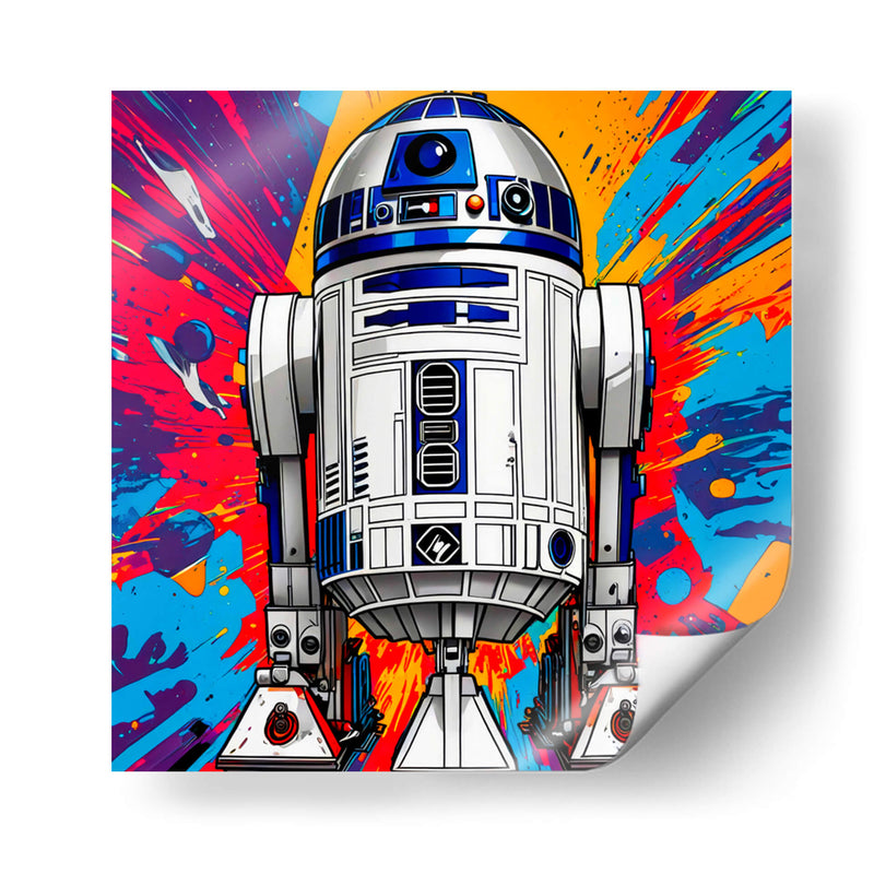 R2D2 lleno de color - Paltik Arte Digital | Cuadro decorativo de Canvas Lab