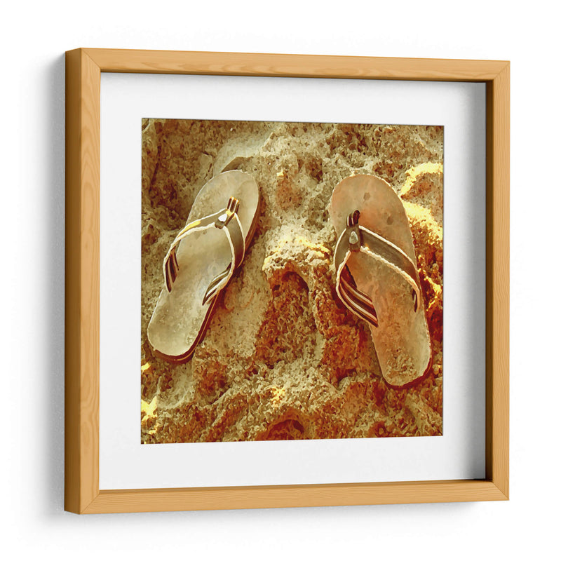 Sandalias en la Arena - Corrococho | Cuadro decorativo de Canvas Lab