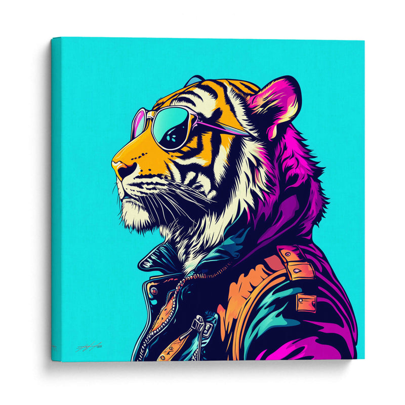 Animales Rebeldes - Tigro - DeLaVegaGaming | Cuadro decorativo de Canvas Lab