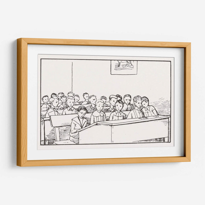Niños en una clase - Julie de Graag | Cuadro decorativo de Canvas Lab