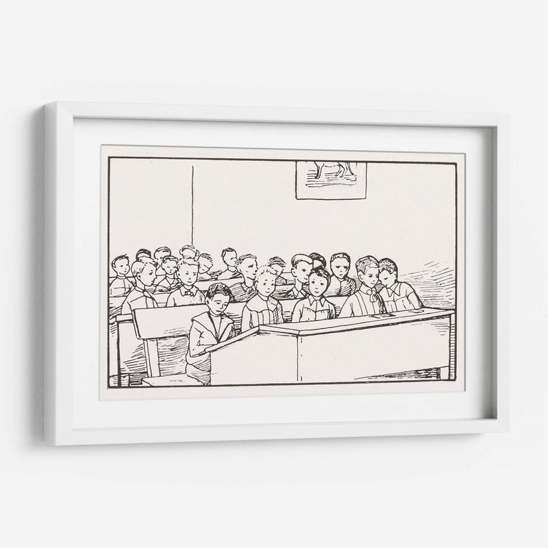 Niños en una clase - Julie de Graag | Cuadro decorativo de Canvas Lab