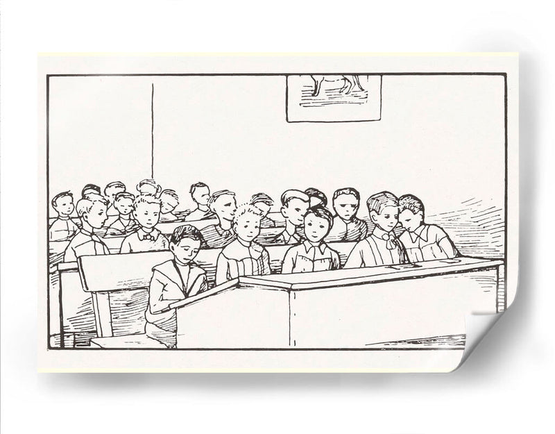 Niños en una clase - Julie de Graag | Cuadro decorativo de Canvas Lab